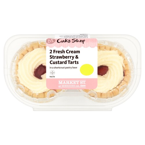 Market Street Fresh Cream Strawberry Custard Tarts