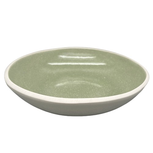 Nutmeg Home Two Tone Reactive Glaze Pasta Bowl