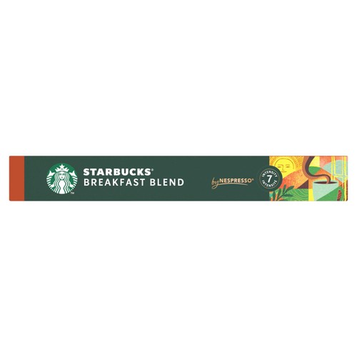 Starbucks by Nespresso Breakfast Blend Medium Coffee Pods x10