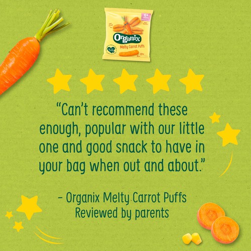  Organix Melty Carrot Puffs 6+ Months 