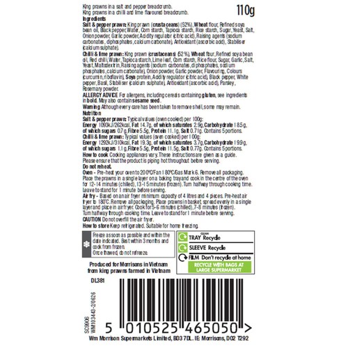Morrisons Crispy King Prawn Selection 110g