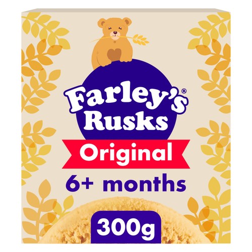 Farley's Original Rusks Baby Food Snacks 6+ Months 300g