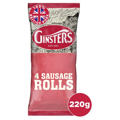Ginsters Sausage Rolls 4 Pack