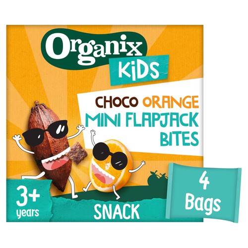 Organix Kids Choco Orange Mini Flapjack Bites 