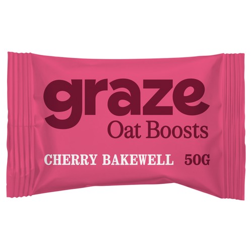 Graze Snack Box Oat Boosts Cherry Bakewell Flapjack 50g