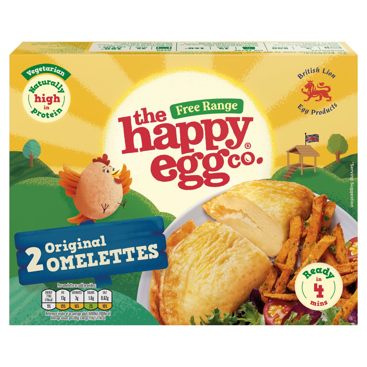 The Happy Egg Co. Free Range 2 Original Omelettes 200g