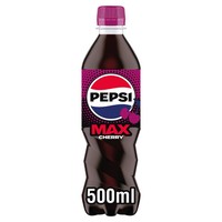 Pepsi Max Cherry No Sugar Cola Bottle