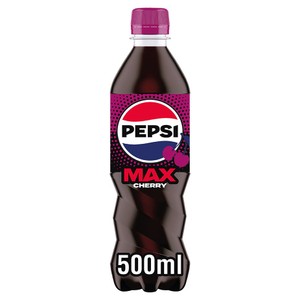Pepsi Max Cherry No Sugar Cola Bottle 500ml