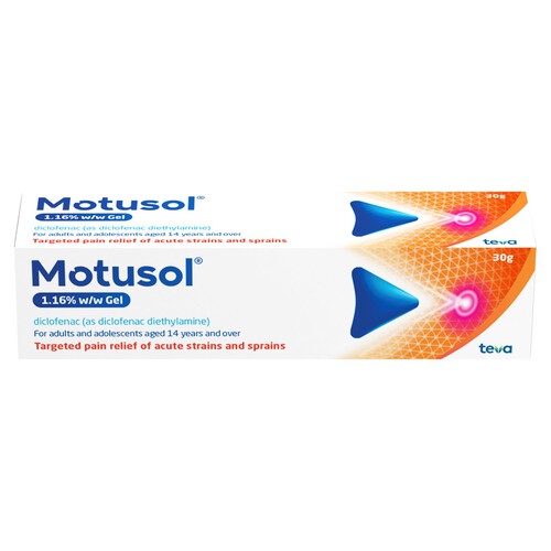 Motusol Pain Relief Gel 1.16% W/W 50g