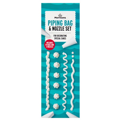 Morrisons piping bag nozzle set