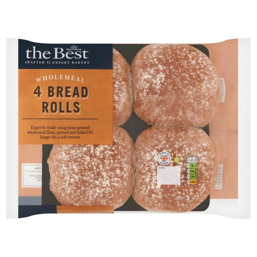 Morrisons wholemeal bread rolls