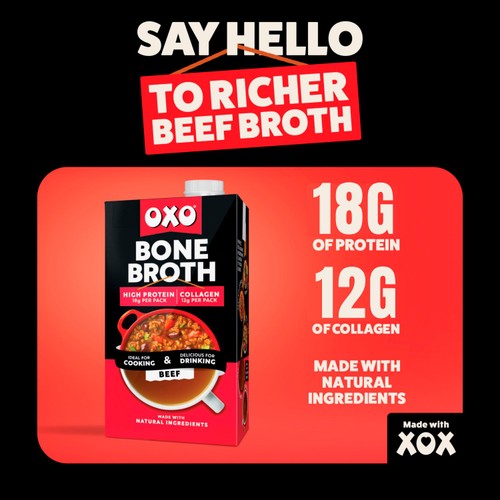 Oxo Beef Bone Broth 500ml
