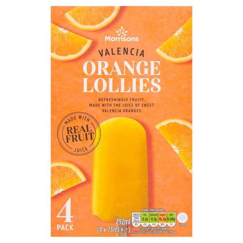 Morrisons valencia orange ice lollies