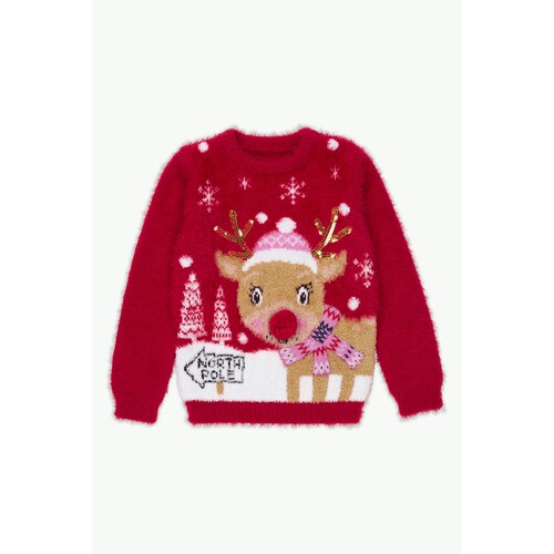 Nutmeg Reindeer Jumper 1-1.5 Years