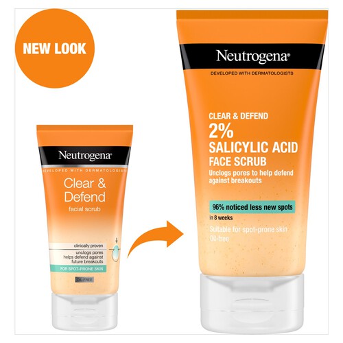 Neutrogena Clear & Defend Facial Scrub 150ml