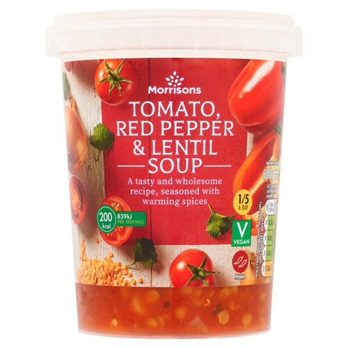 Morrisons Tomato Red Pepper & Lentil Soup