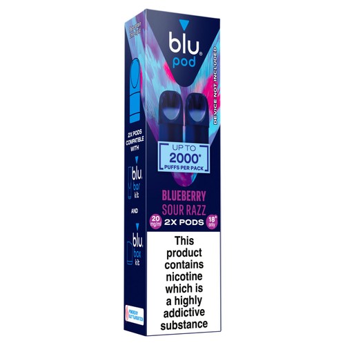 Blu Bar Pods Blueberry Sour Razz 20mg