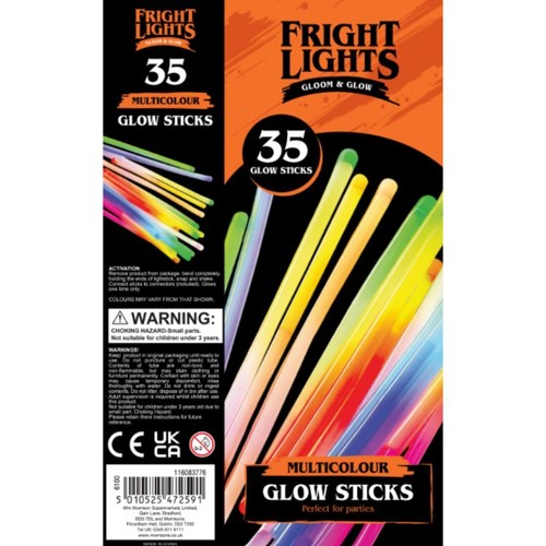 Morrisons Halloween Glow Sticks 35 Pieces