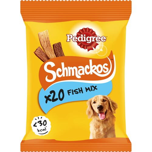 Pedigree Schmackos Adult Dog Treats Fish Mix 20 Strips