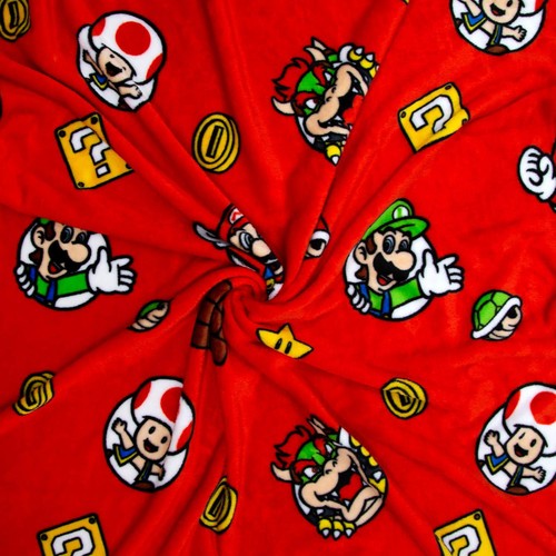 Nintendo Here We Go Again Fleece Blanket
