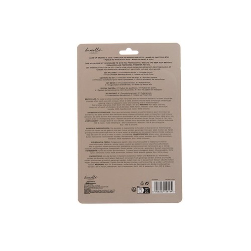 Danielle Creations Travel Make-Up Brushes With Silicone Cover