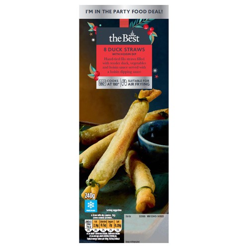 Morrisons The Best 8 Duck Straws with Hoisin Dip  240g