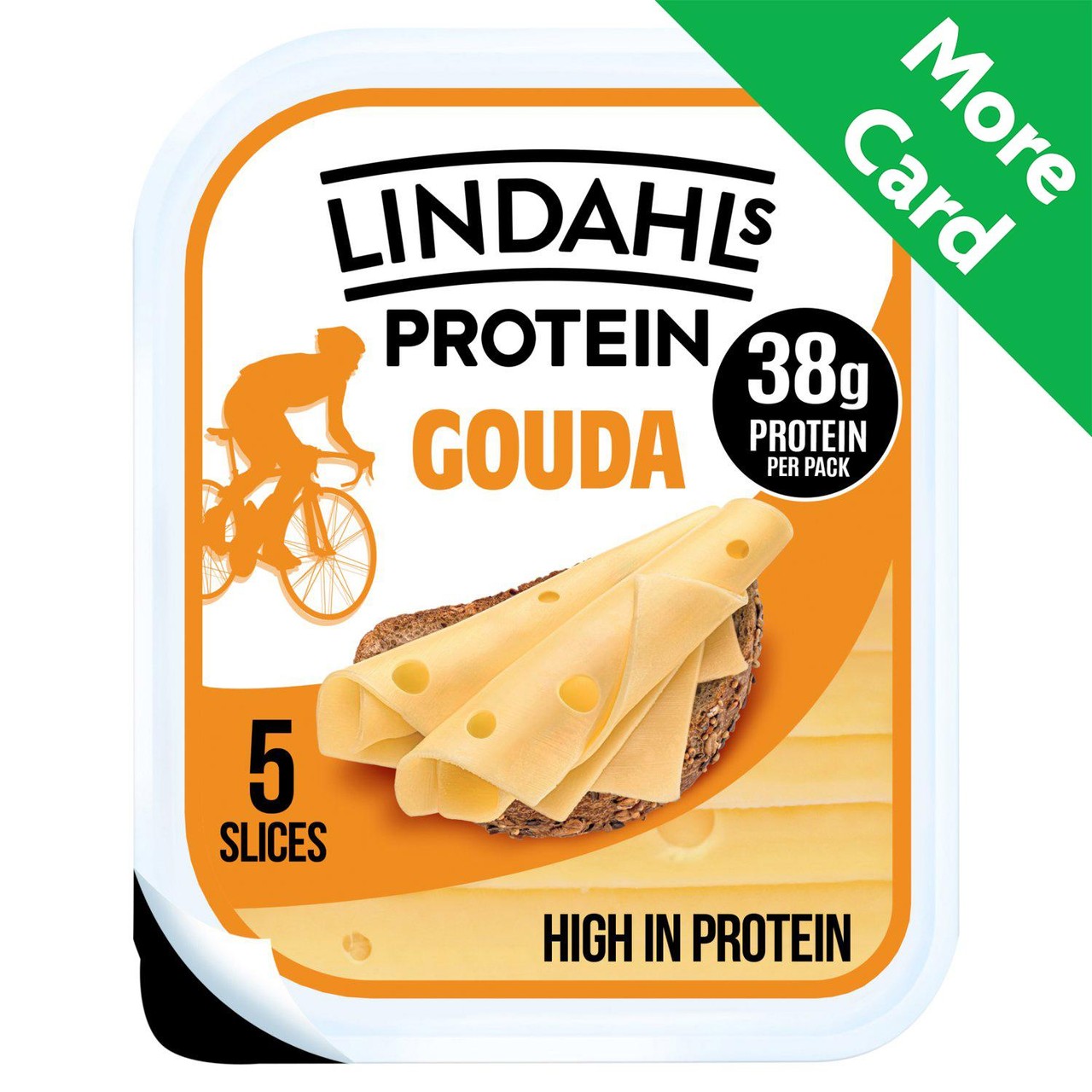 Lindahls Protein Gouda Cheese Slices 125g