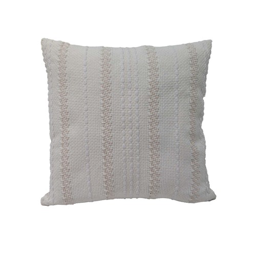 Nutmeg Home Natural Jacquard Cushion