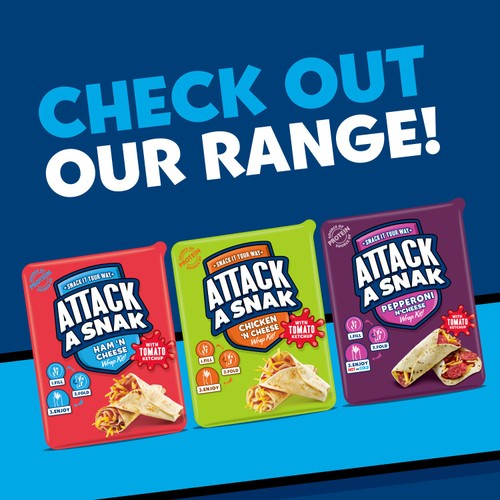 Attack A Snak Ham And Cheese Wrap Kit