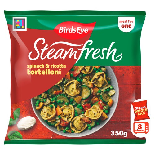 Birds Eye Steamfresh Tortelloni with Vegetables and Pesto Meal For 1