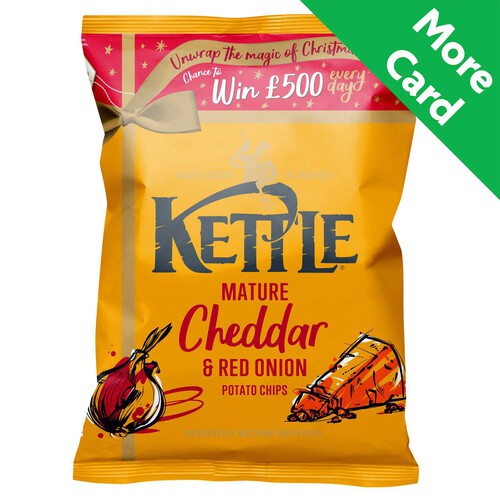 Kettle Chips Mature Cheddar & Red Onion Sharing Crisps