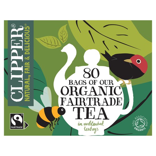 Clipper Organic Fairtrade 80 Tea Bags 