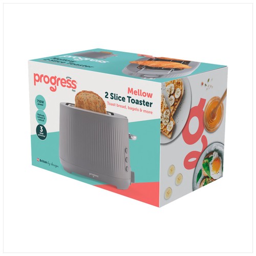 Progress Mellow 2 Slice Toaster Grey
