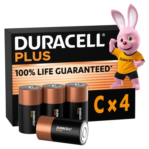 Duracell Plus C Alkaline Batteries