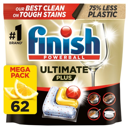 Finish Ultimate Plus Lemon Dishwasher Tablets 
