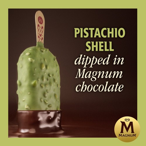 Magnum Signature Pistachio Ice Cream Sticks 3 x 90ml