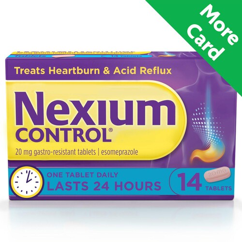 Nexium Control Heartburn Relief Indigestion & Acid Reflux Tablets