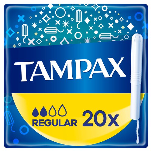 Tampax Regular Tampons with Cardboard Applicator 20 pack