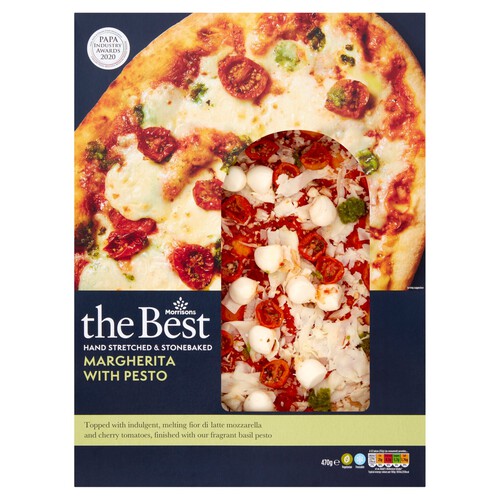 Morrisons The Best Margherita With Pesto Pizza 