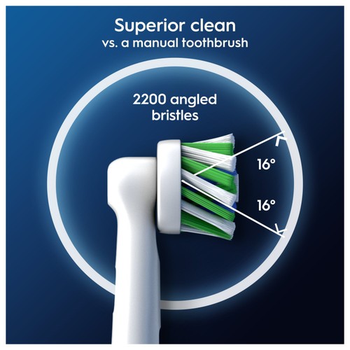 Oral-B Cross Action White Toothbrushes Head 