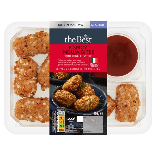 Morrisons The Best 8 Spicy 'Nduja Bites With Chilli Chutney 260g