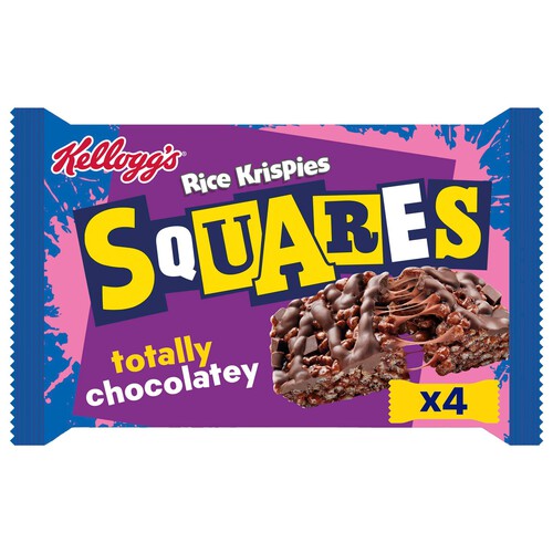 Kellogg's Rice Krispies Squares Delightfully Chocolatey Snack Bars 