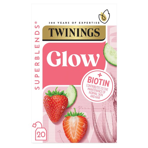 Twinings Superblends Glow 20 Single Tea Bags