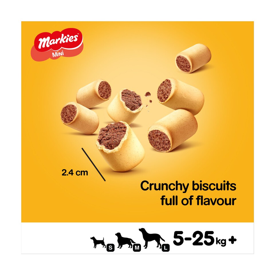 Pedigree Markies Mini Adult Dog Treats Marrowbone Biscuits Morrisons