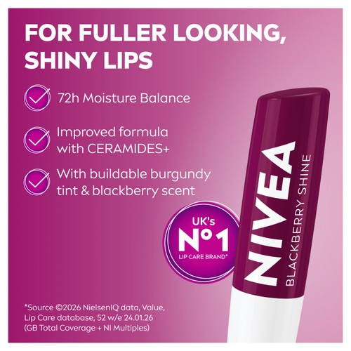Nivea Lip Fruity Shine Blackberry 4.8G