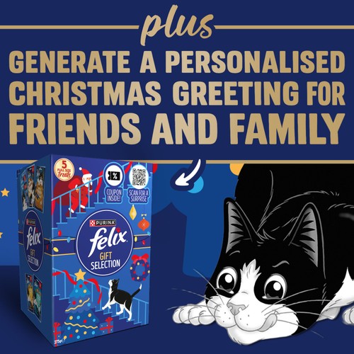 FELIX Cat Treats Christmas Gift Box 275g