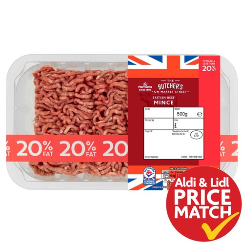 Morrisons British Minced Beef 20% Fat 