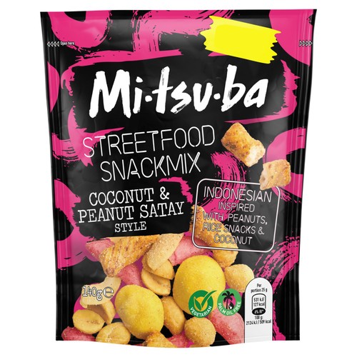 Mitsuba StreetFood SnackMix Coconut Satay Style 140g