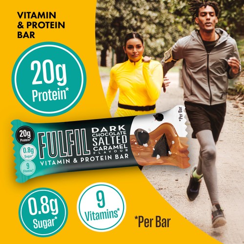 Fulfil Protein + Vitamin Bar Dark Chocolate Salted Caramel