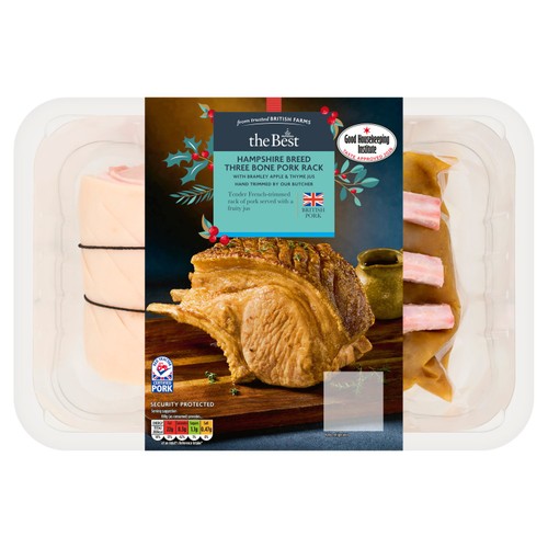 Morrisons The Best 3 Bone Pork Rack With Finishing Jus 1kg - Serves 4-6